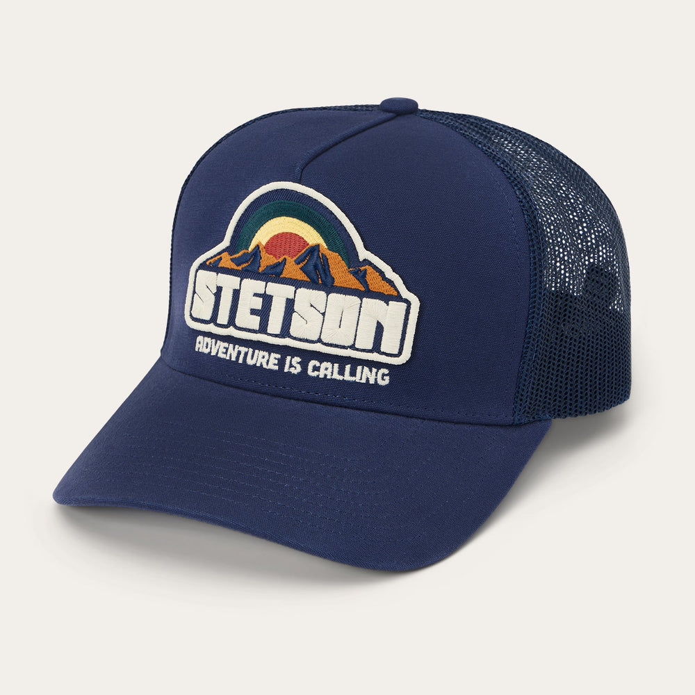 Mountain Sunset Trucker Cap Navy | Stetson Hats