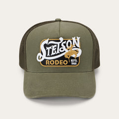 Rodeo Patch Trucker Cap Olive | Stetson Hats