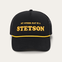 My Other Hat Is A Stetson Trucker Cap Black | Stetson Hats