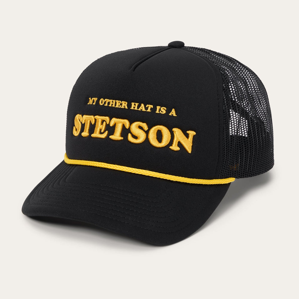 My Other Hat Is A Stetson Trucker Cap Black | Stetson Hats