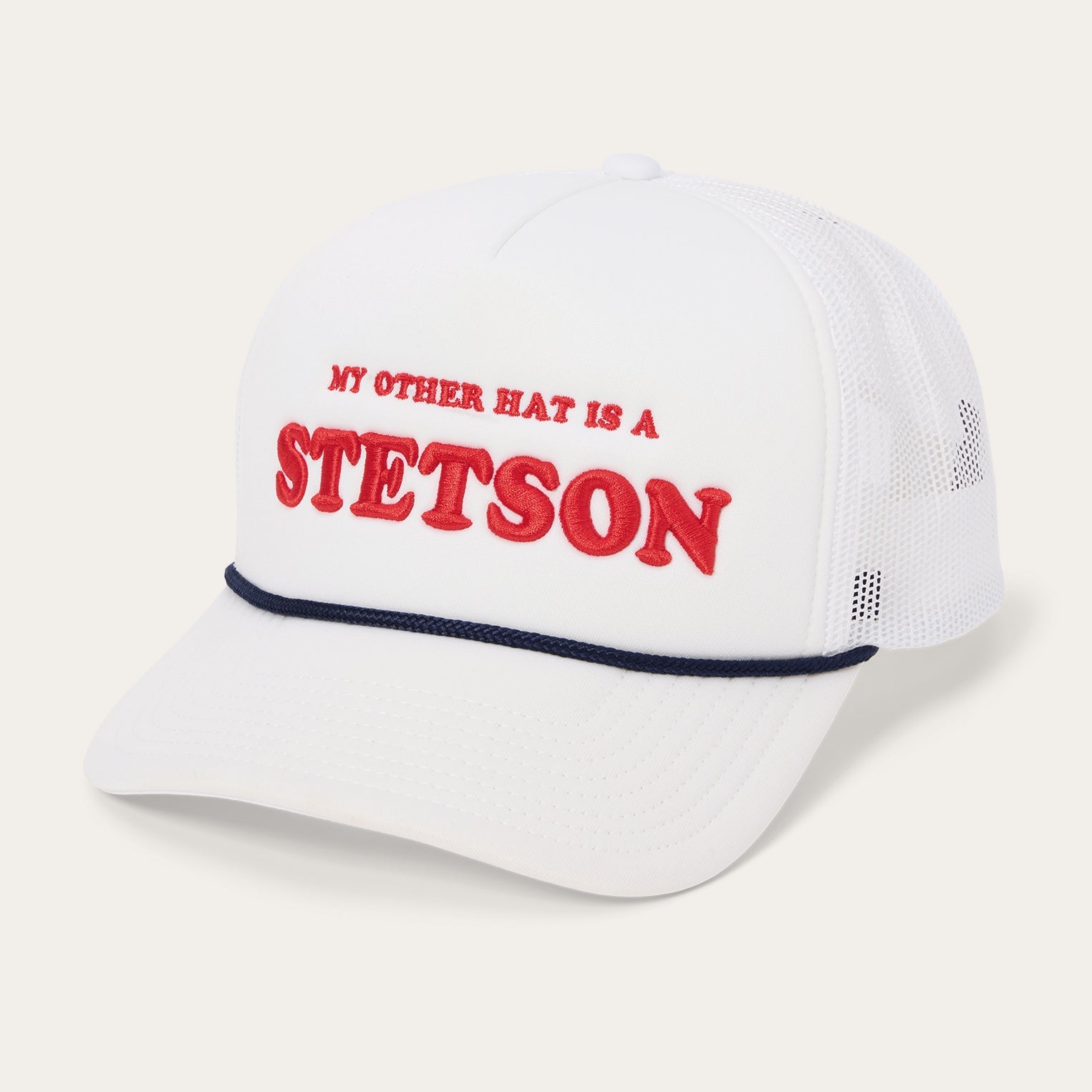 My Other Hat Is A Stetson Trucker Cap White | Stetson Hats