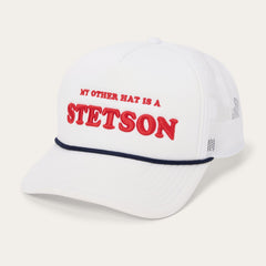 My Other Hat Is A Stetson Trucker Cap White | Stetson Hats