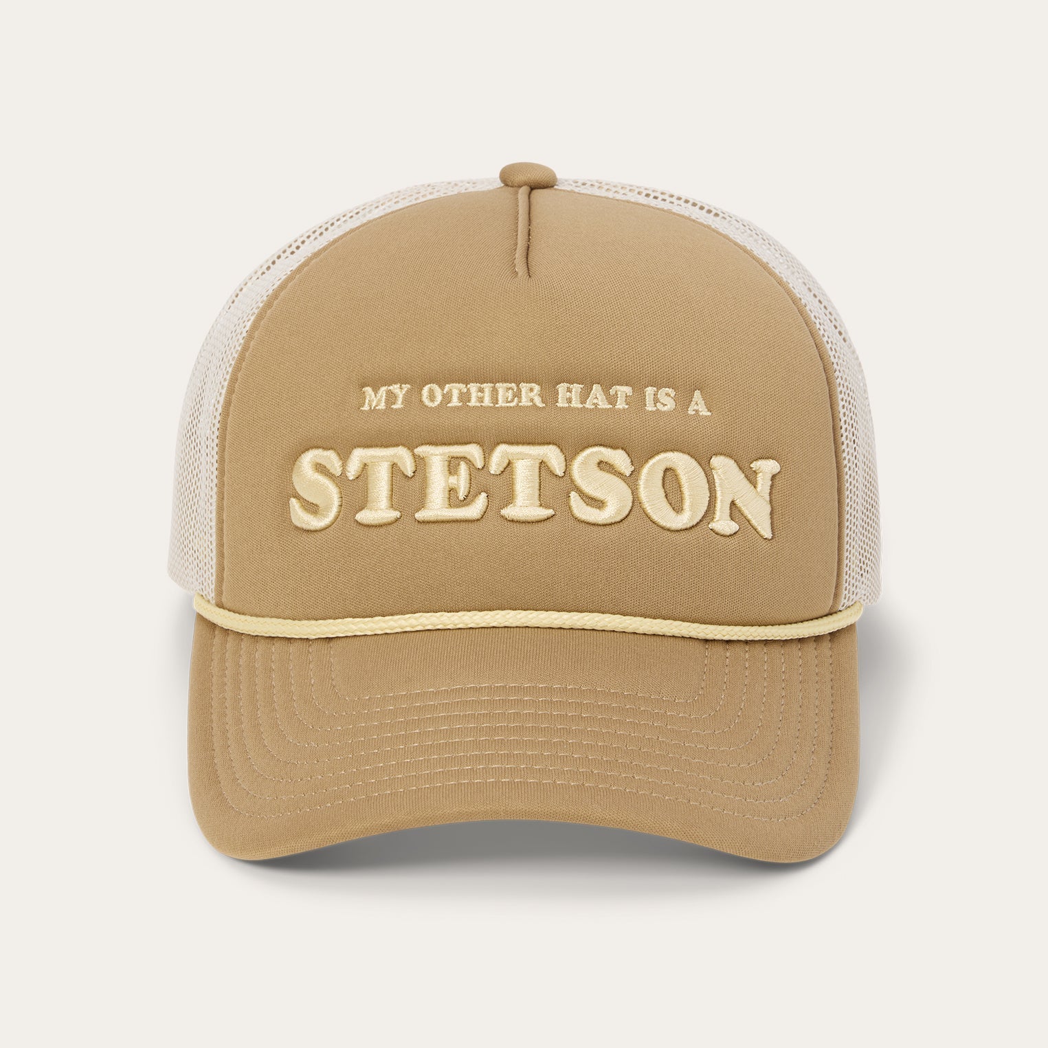 My Other Hat Is A Stetson Trucker Cap Tan | Stetson Hats