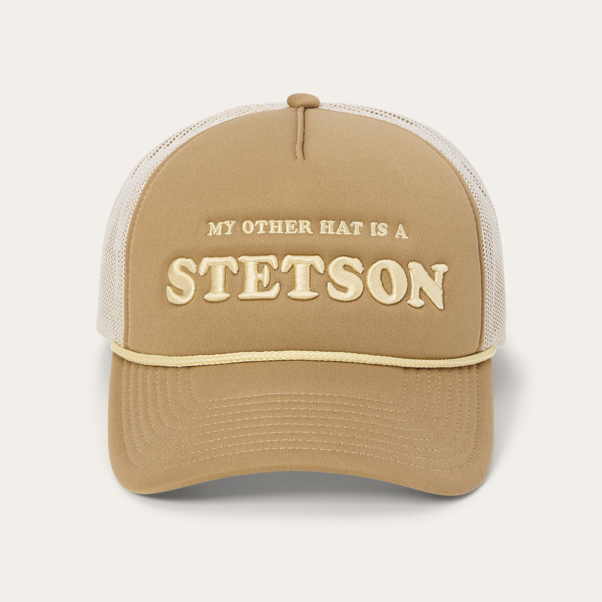 My Other Hat Is A Stetson Trucker Cap Tan | Stetson Hats