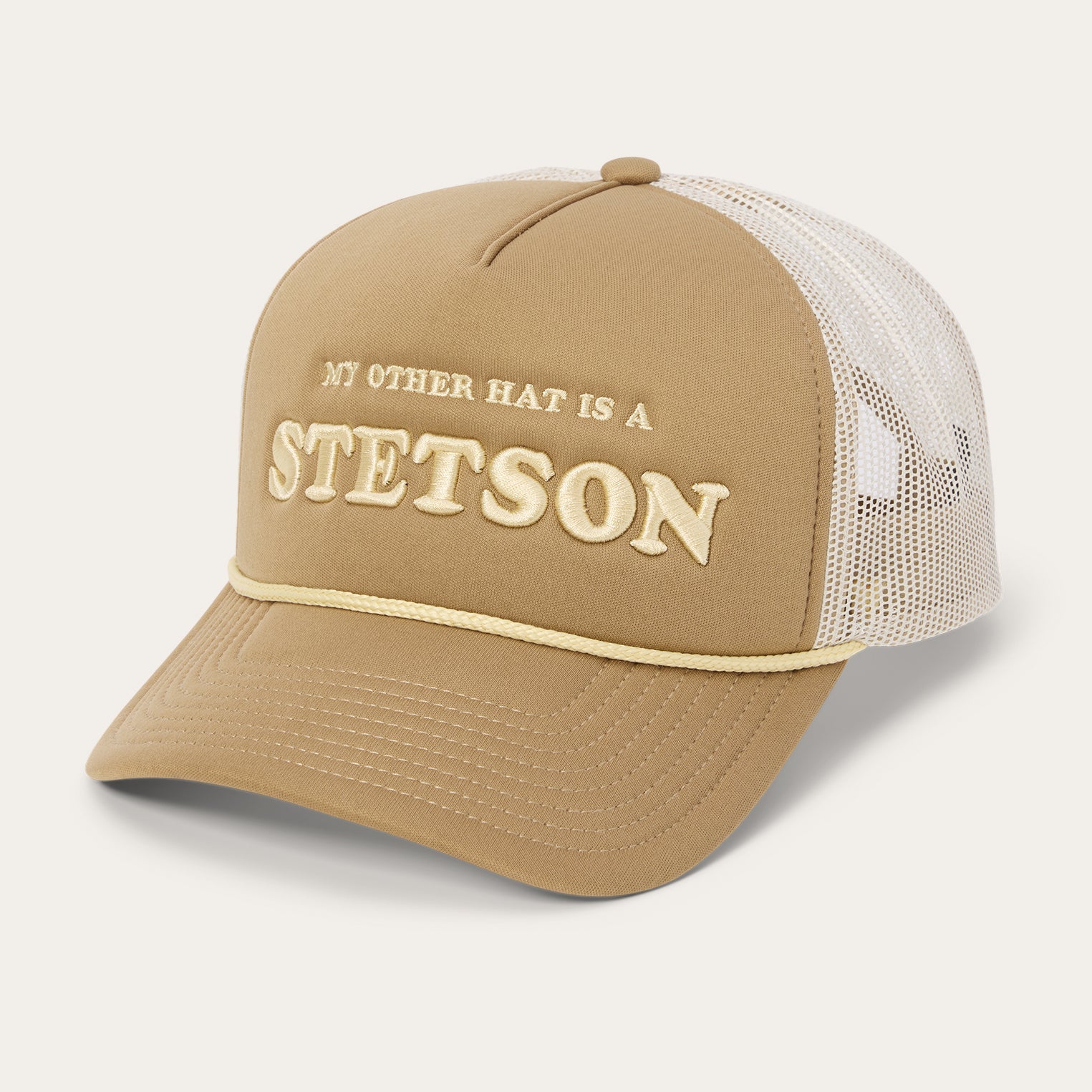 My Other Hat Is A Stetson Trucker Cap Tan | Stetson Hats