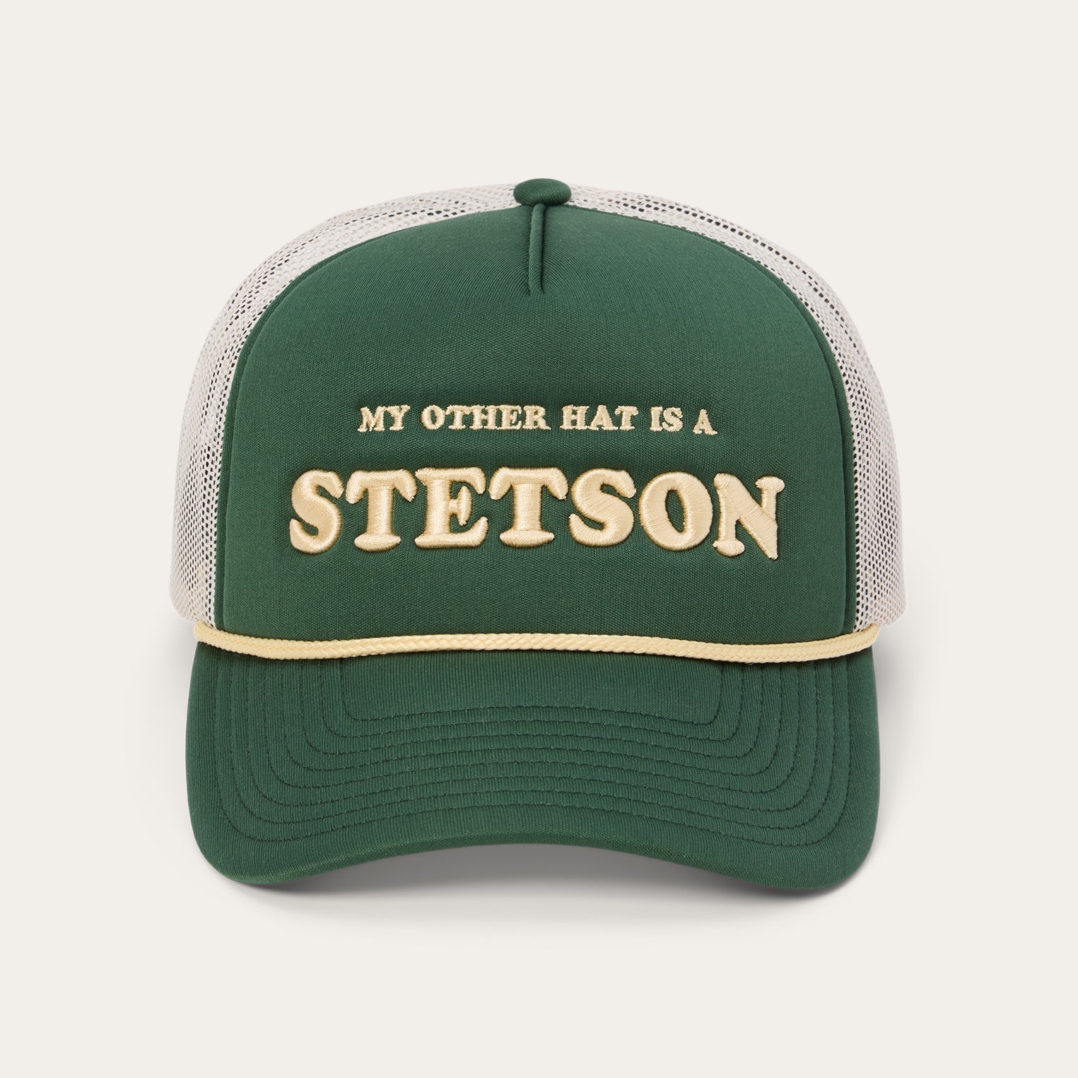My Other Hat Is A Stetson Trucker Cap Olive | Stetson Hats