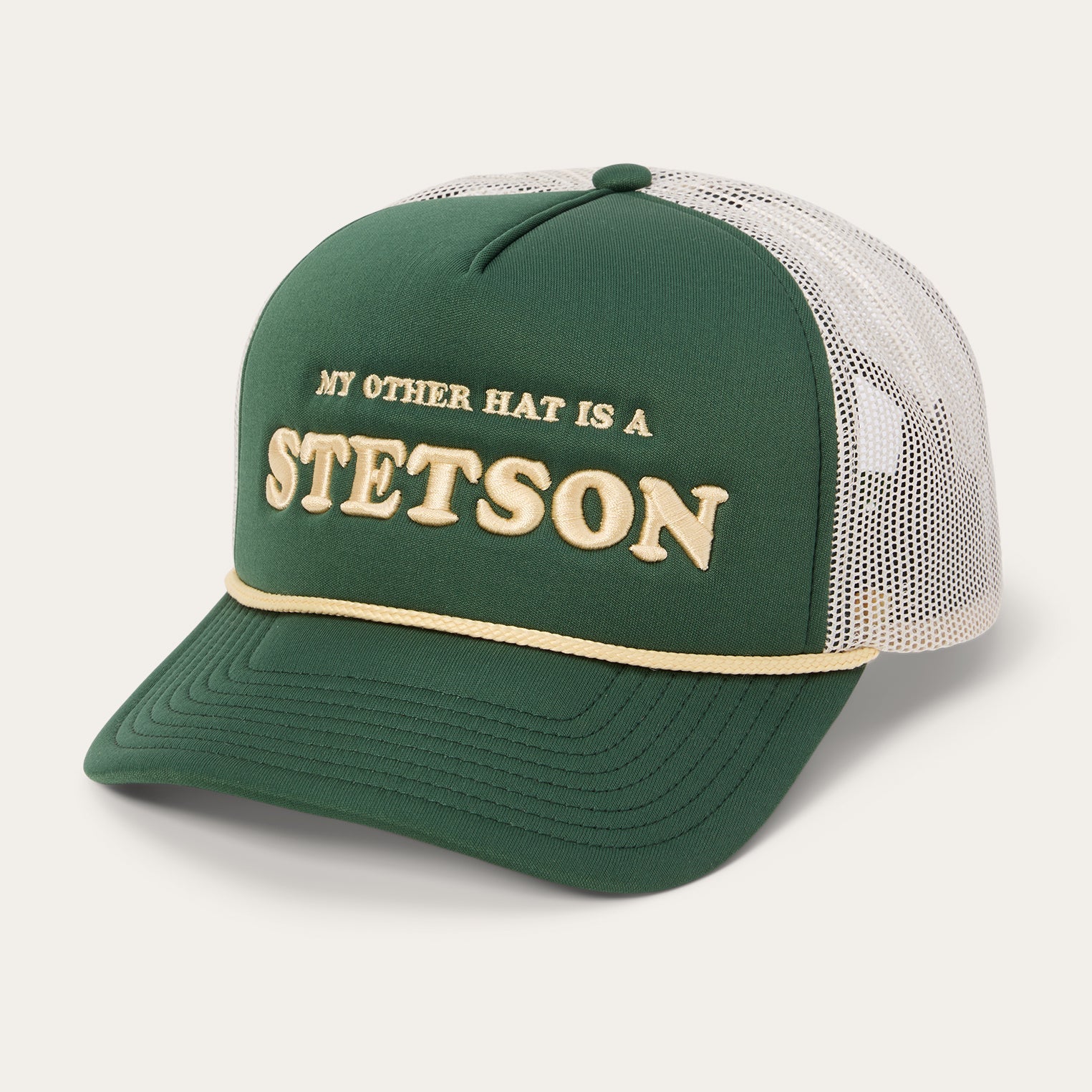 My Other Hat Is A Stetson Trucker Cap Olive | Stetson Hats