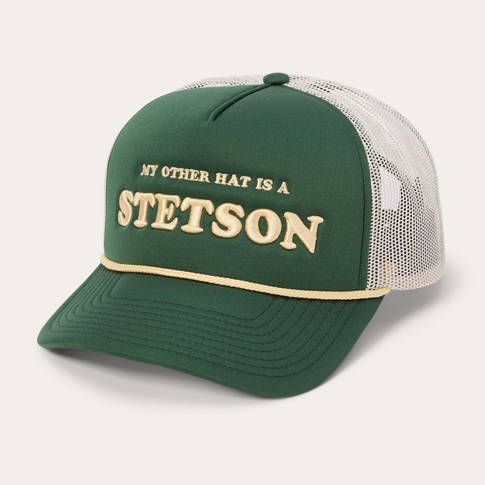 My Other Hat Is A Stetson Trucker Cap Olive | Stetson Hats