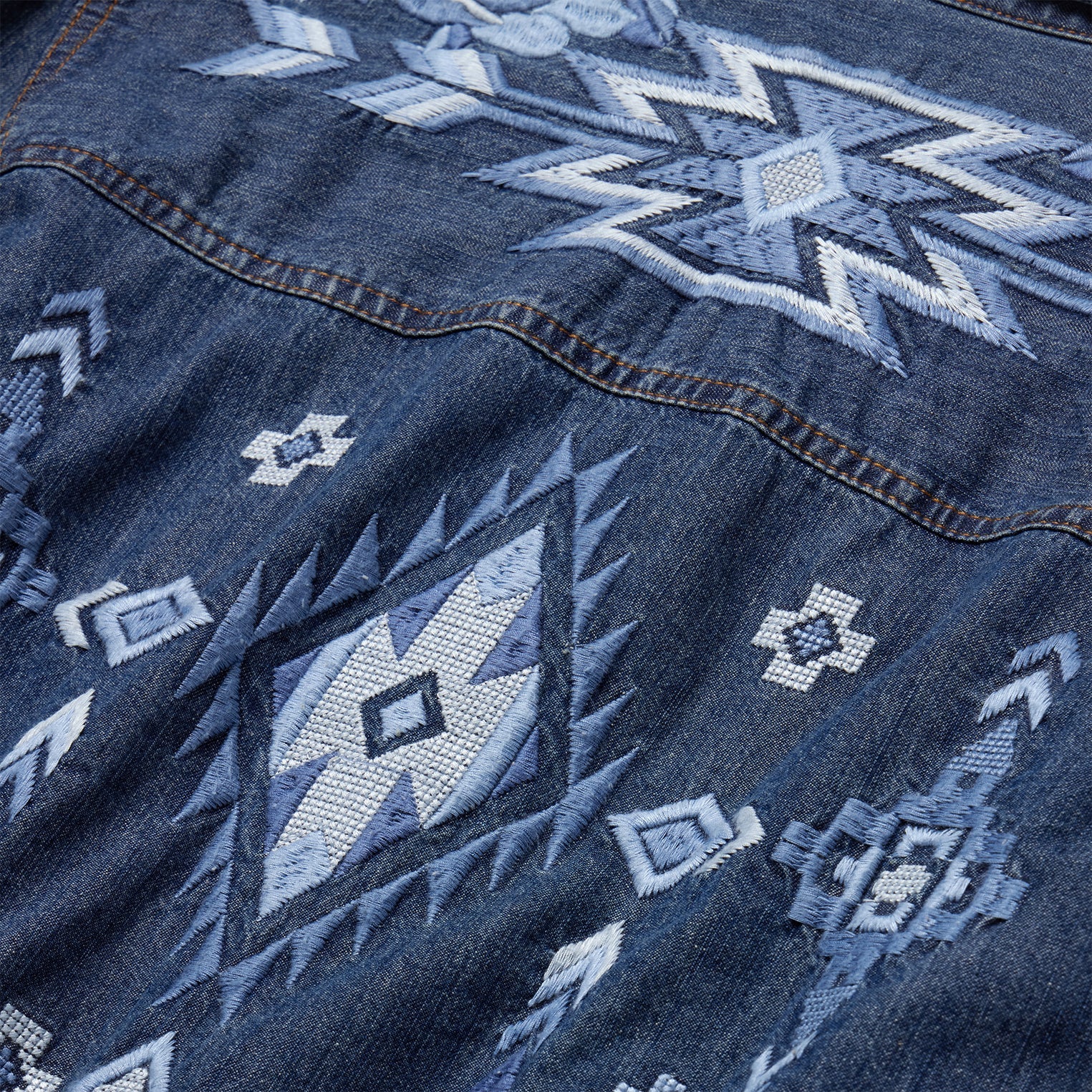 Dark Blue Denim Shirt Dress Blue | Stetson Women