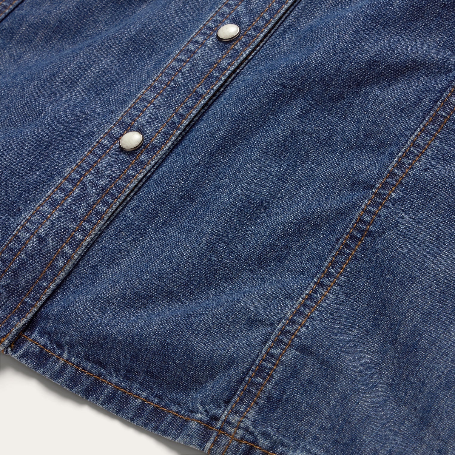 Dark Blue Denim Shirt Dress Blue | Stetson Women