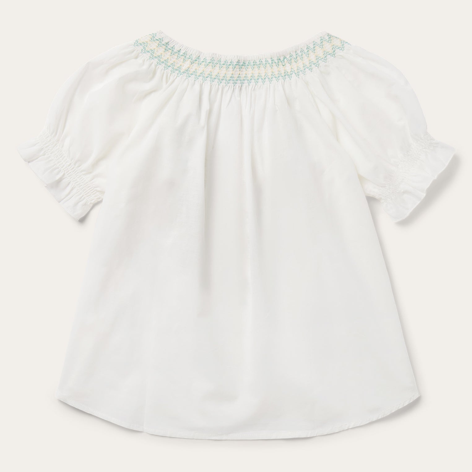 Cotton Voile Peasant Blouse White | Stetson Women
