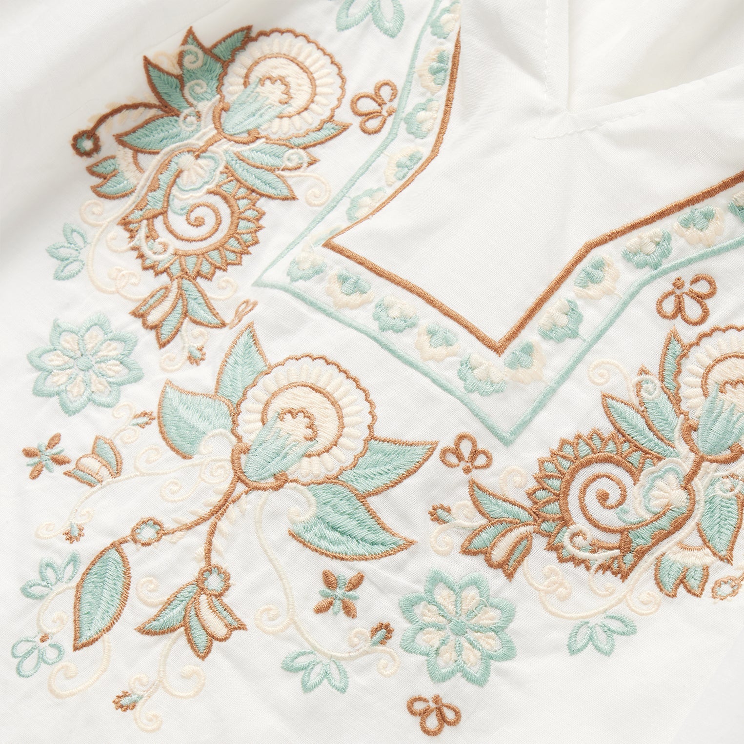 Cotton Voile Peasant Blouse White | Stetson Women