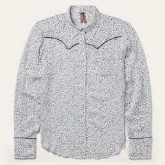 Stars Print Western Shirt White | Stetson Women