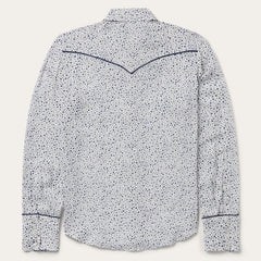 Stars Print Western Shirt White | Stetson Women