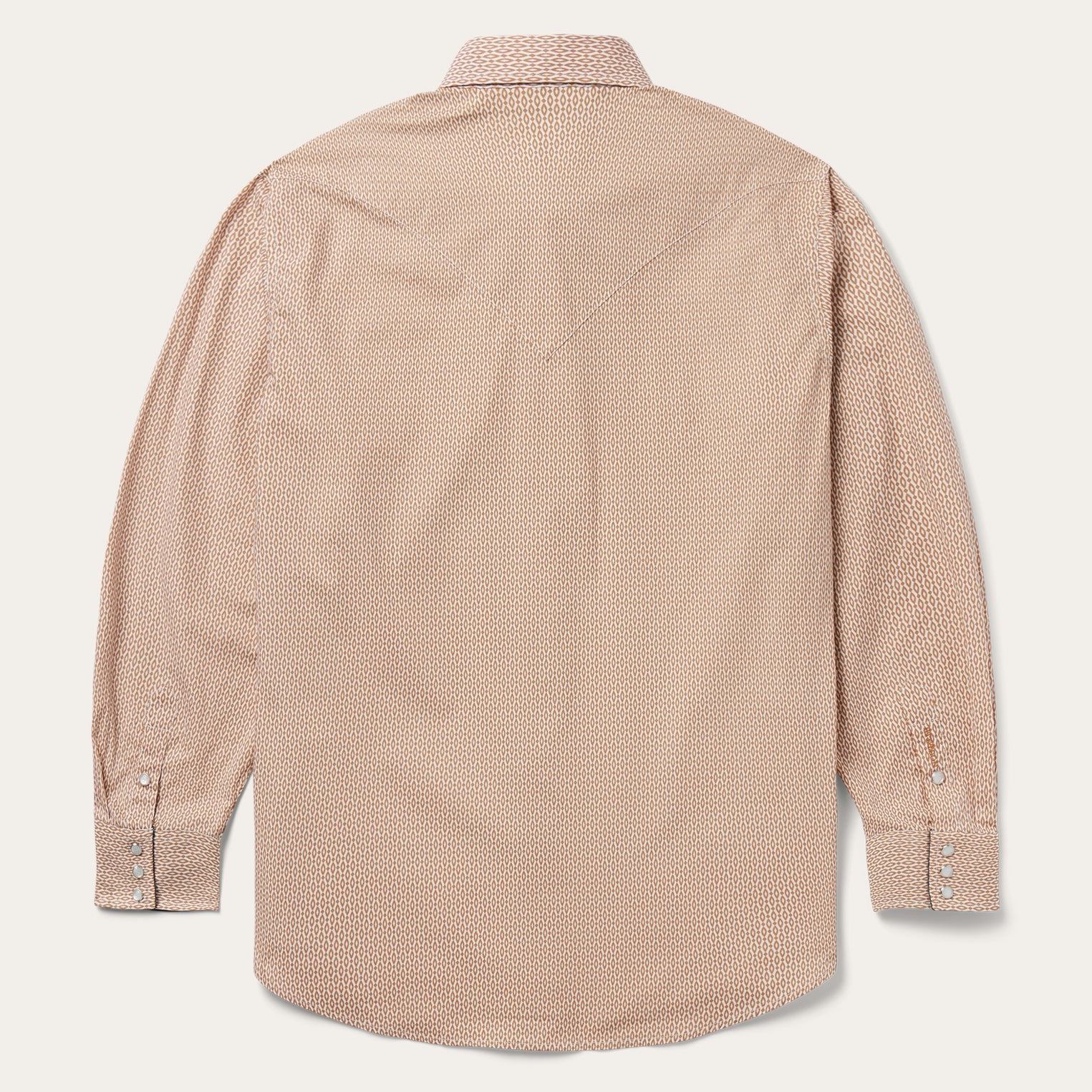 Diamond Print Western Shirt Orange | Stetson Men