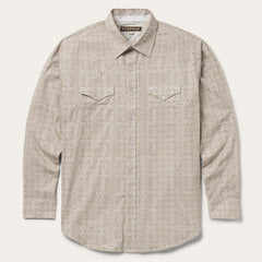 Medallion Print Western Shirt Brown | Stetson Men
