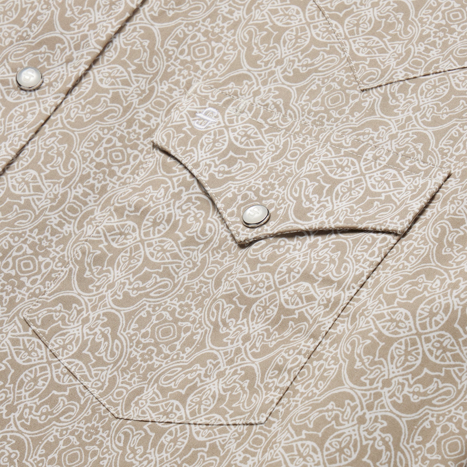 Medallion Print Western Shirt Brown | Stetson Men