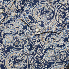 Greenspring Paisley Short Sleeve Western Shirt Blue | Stetson Men
