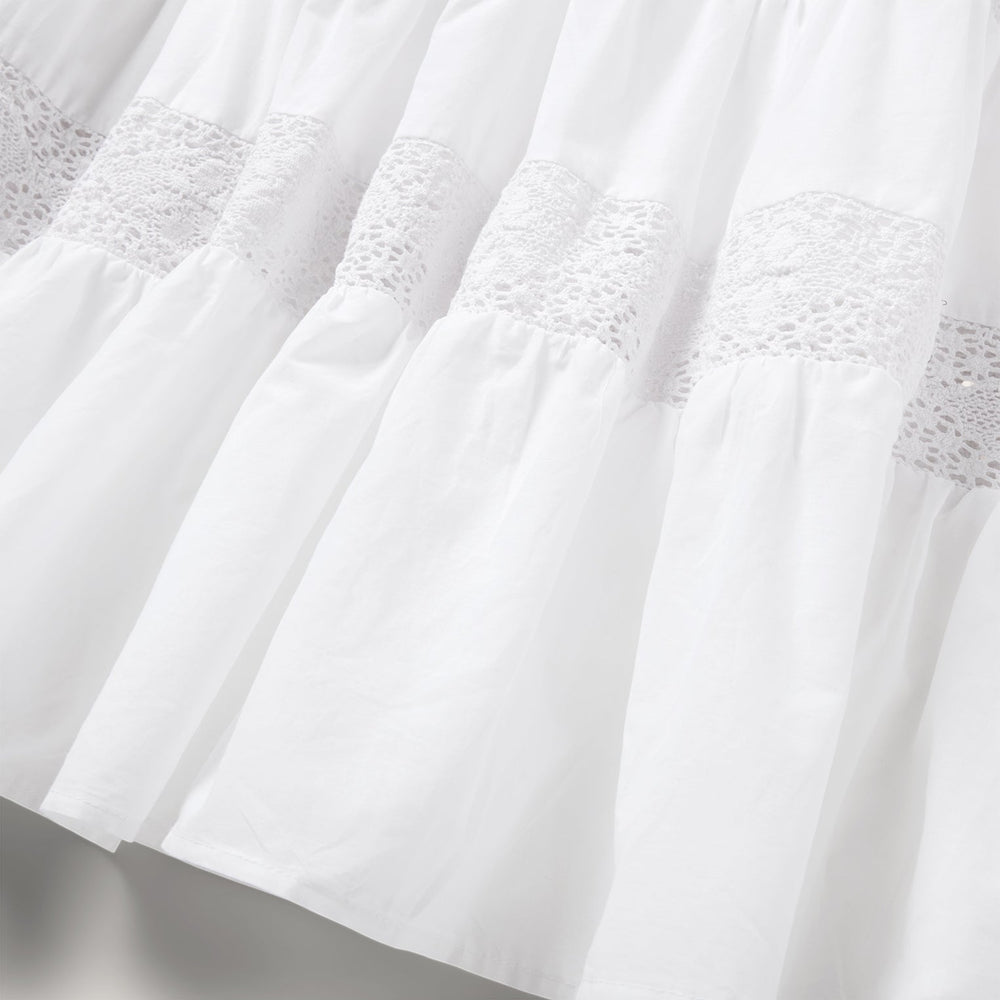 White Cotton Lawn Sleeveless Dress White | Stetson Women