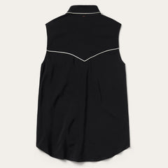 Black Sleeveless Western Shirt Black | Stetson Women