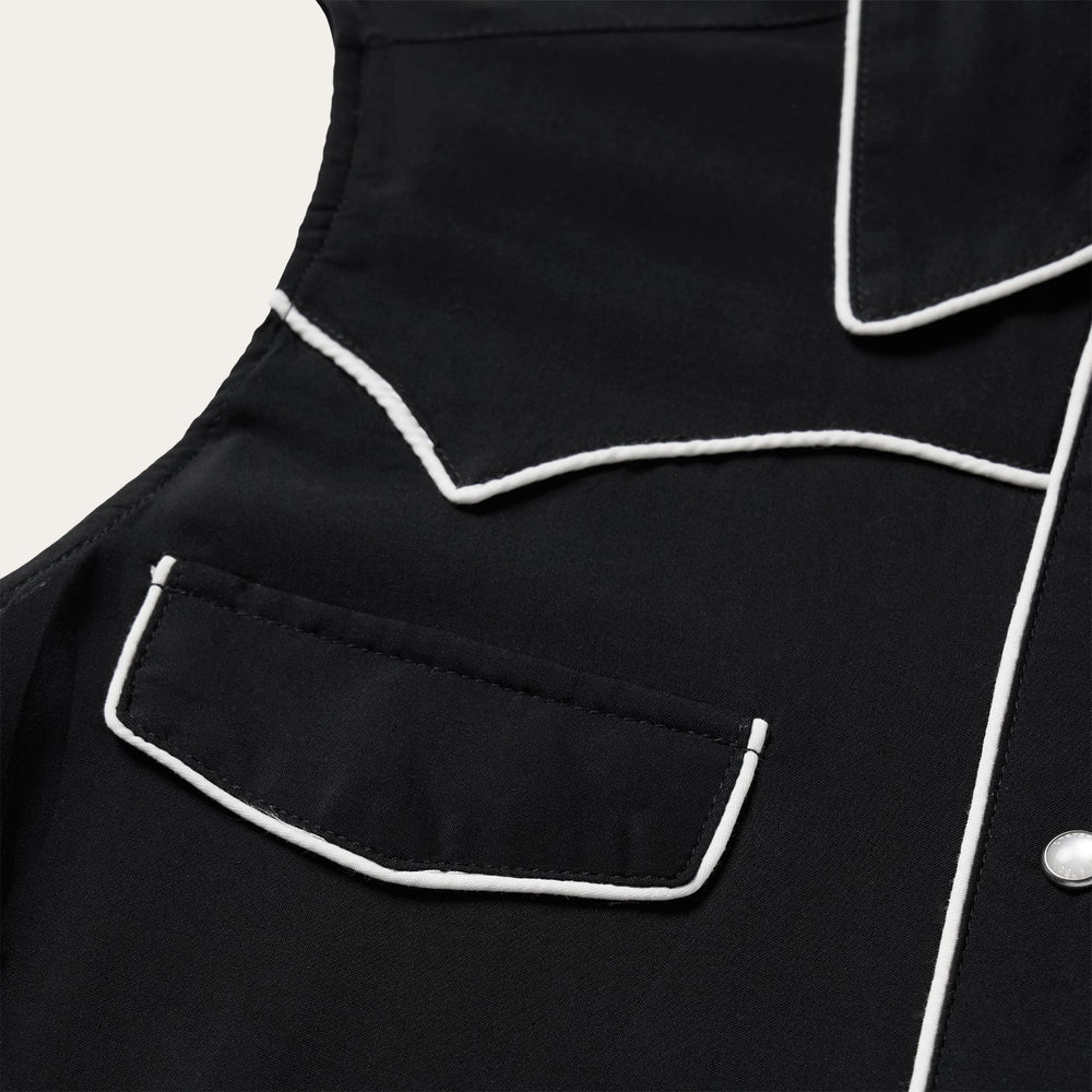 Black Sleeveless Western Shirt Black | Stetson Women