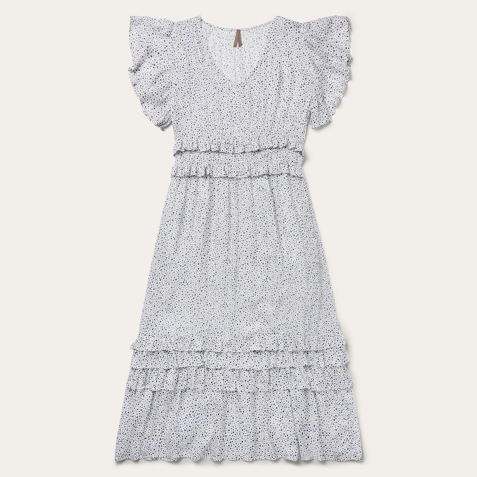 Stars Print Dress White | Stetson Women