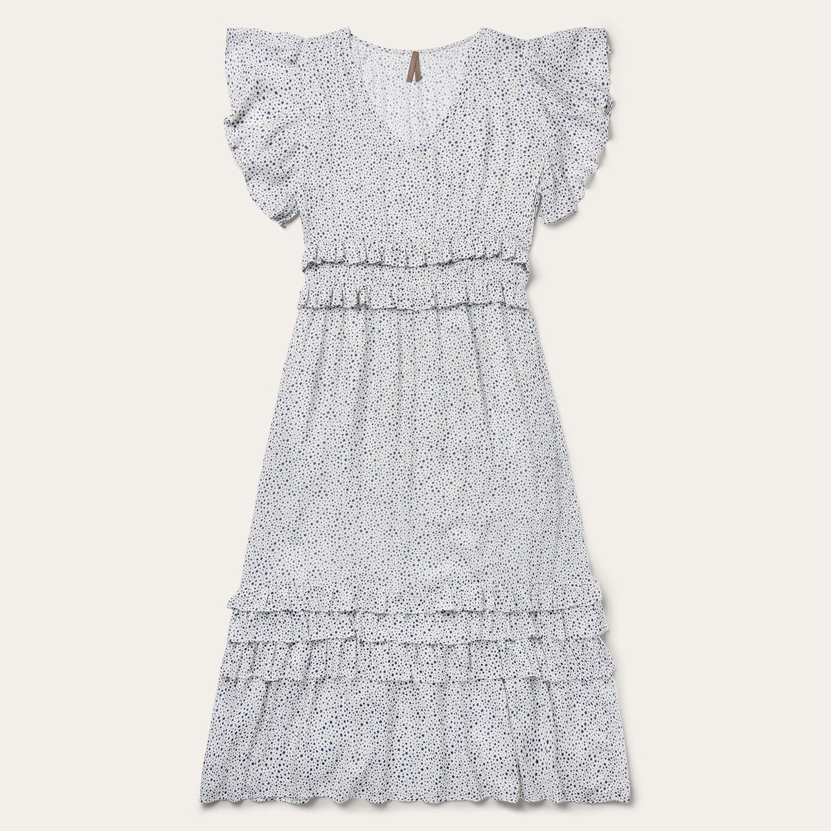 Stars Print Dress White | Stetson Women