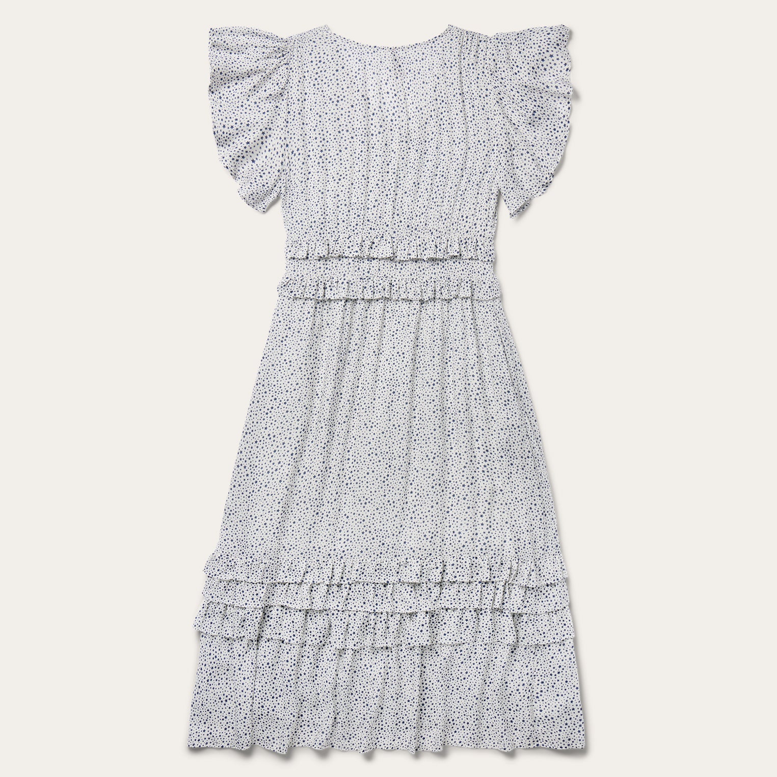 Stars Print Dress White | Stetson Women