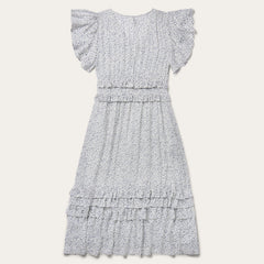 Stars Print Dress White | Stetson Women