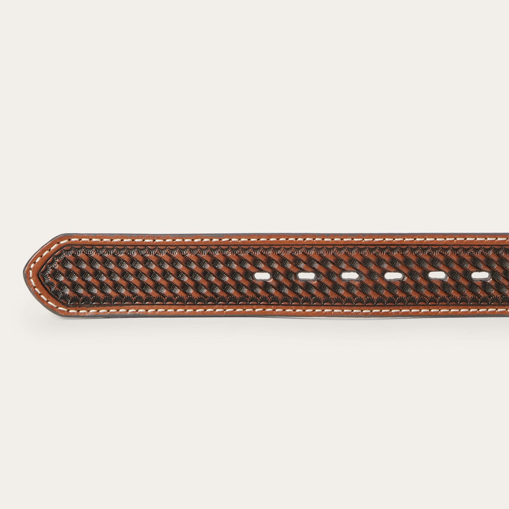Western Icons Tooled Belt Cognac | Stetson Men