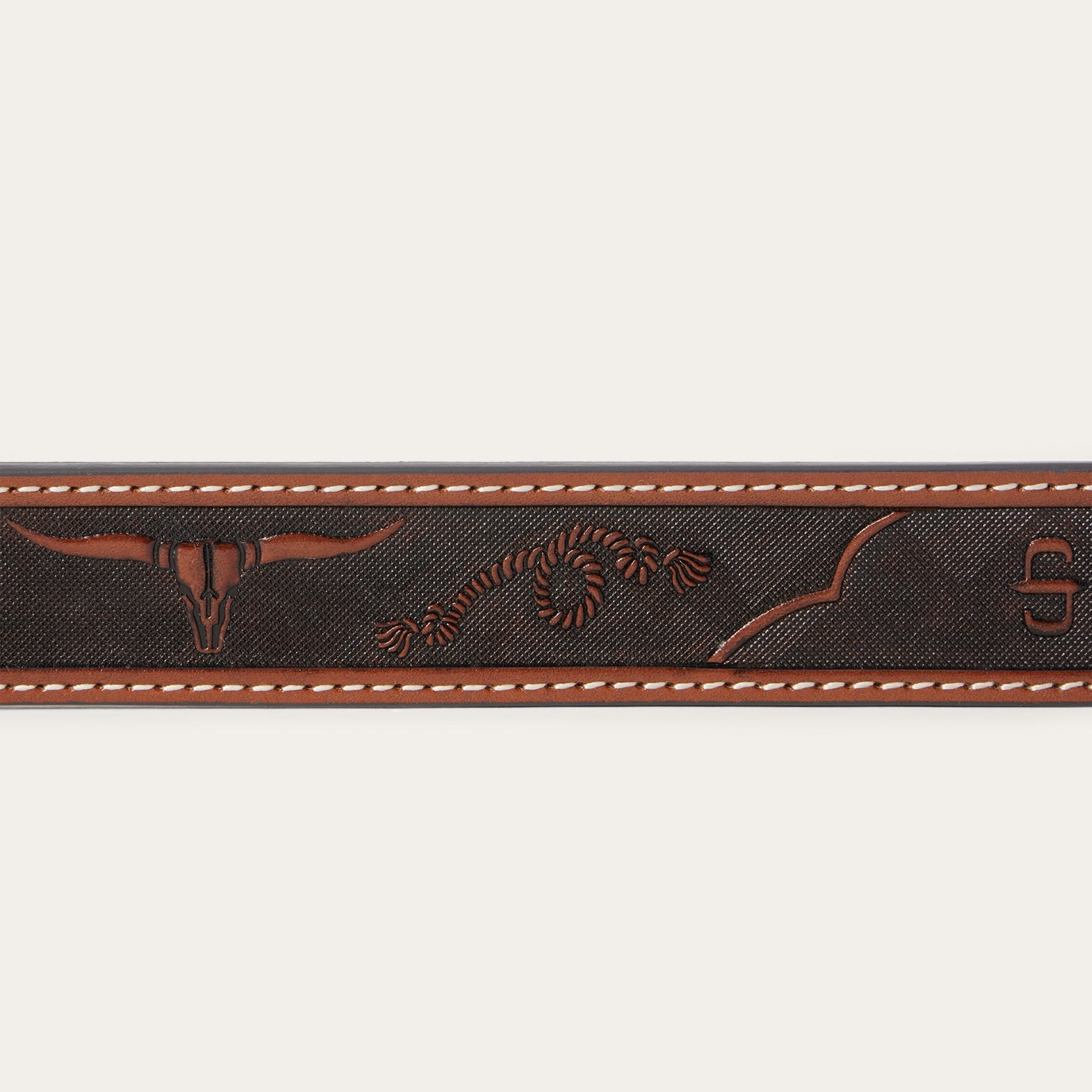 Western Icons Tooled Belt Cognac | Stetson Men