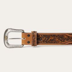 Tooled Tab Belt Cognac | Stetson Men