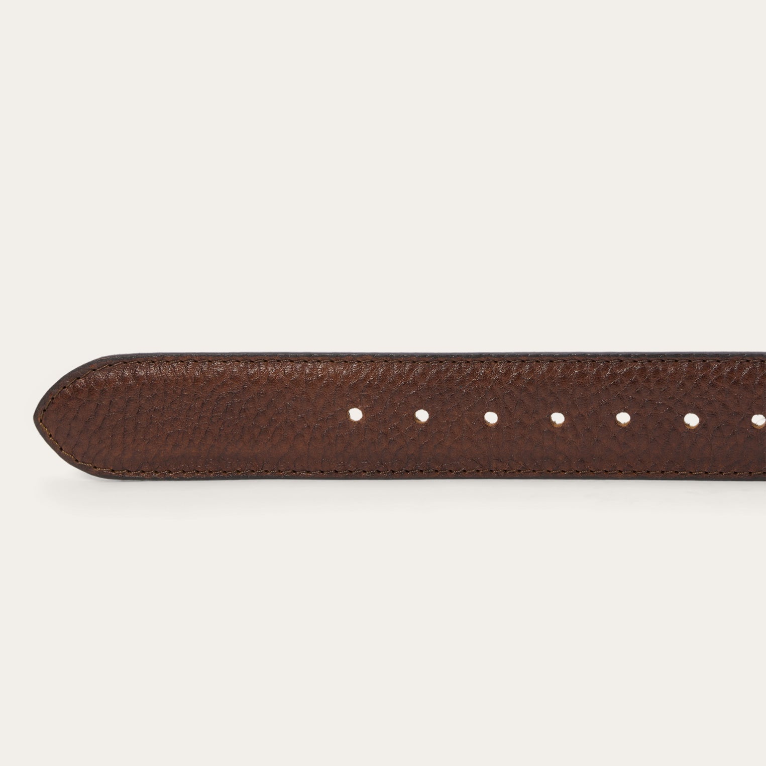Bison Leather Concho Belt Hazelnut Bison | Stetson Men
