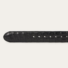 Caiman Western Tab Belt Black Classic | Stetson Men