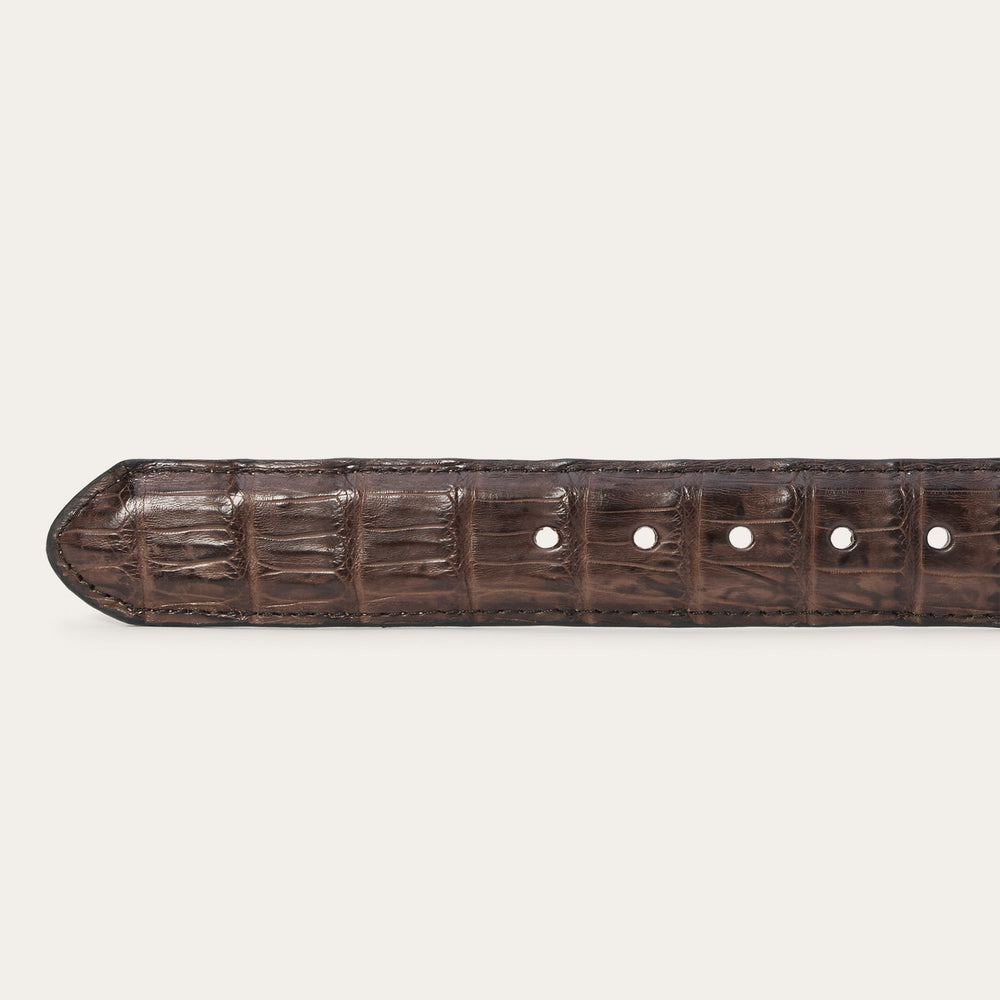 Caiman Western Tab Belt - 1 1/4" Width Cigar Classic | Stetson Men