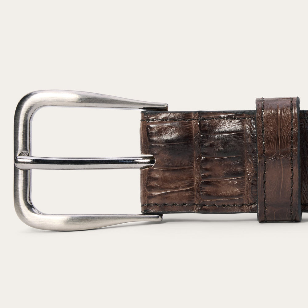 Caiman Western Tab Belt - 1 1/4" Width Cigar Classic | Stetson Men