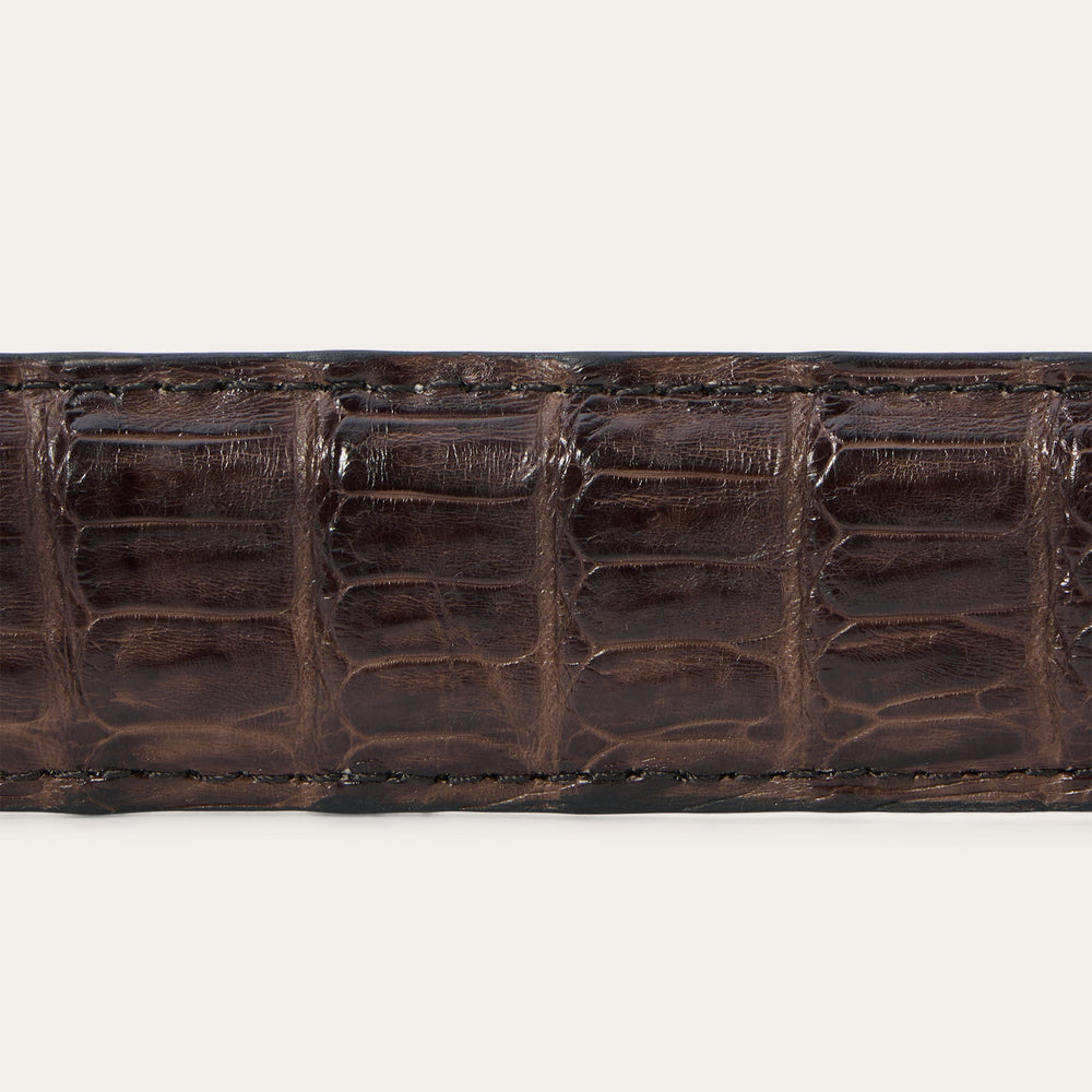 Caiman Western Tab Belt - 1 1/4" Width Cigar Classic | Stetson Men