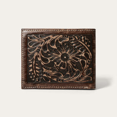 Hair-On-Hide Concho Bi-Fold Wallet Vintage Brown | Stetson Men