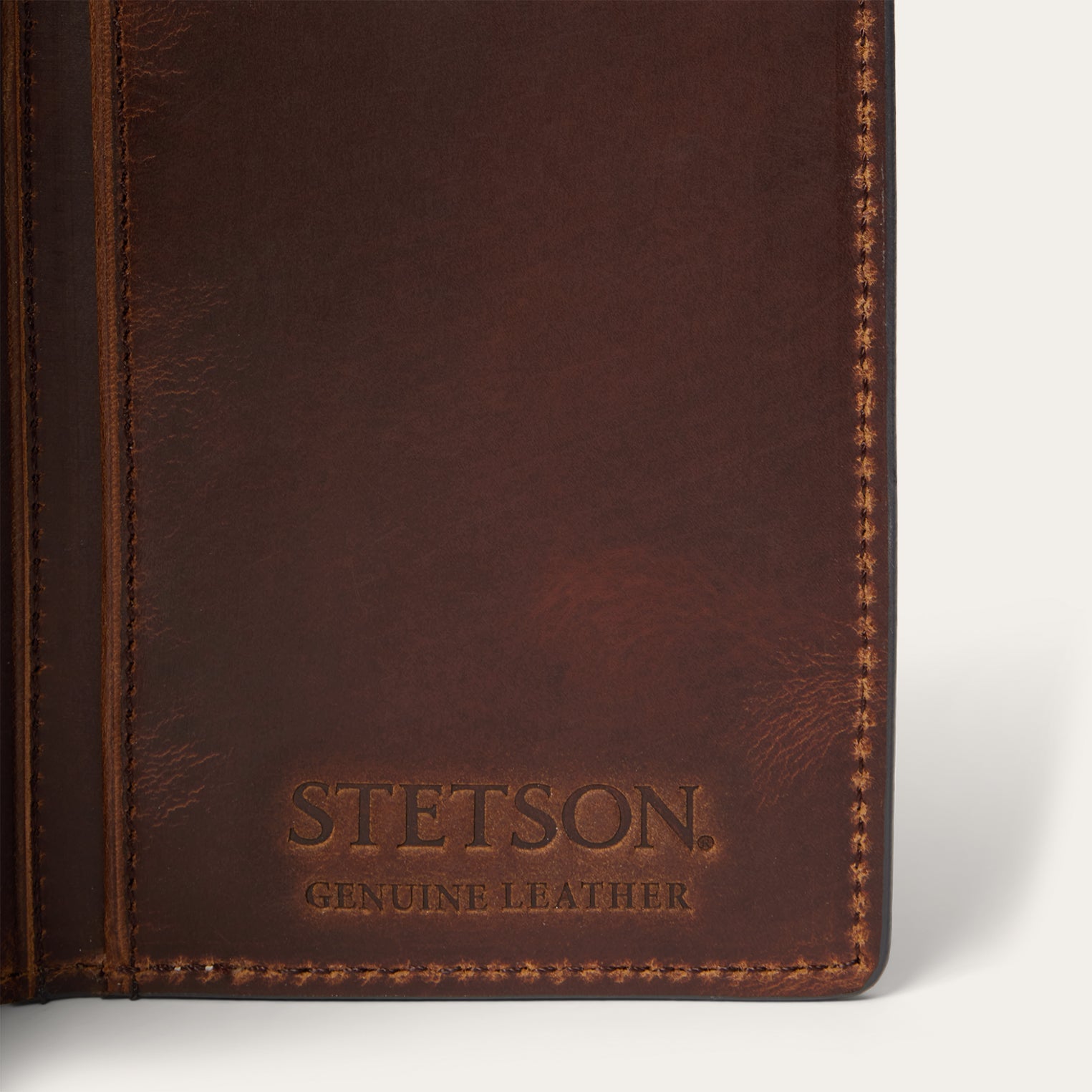 Hair-On-Hide Concho Checkbook Vintage Brown | Stetson Men