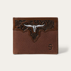 Steer Head Bi-Fold Wallet Brown | Stetson Men