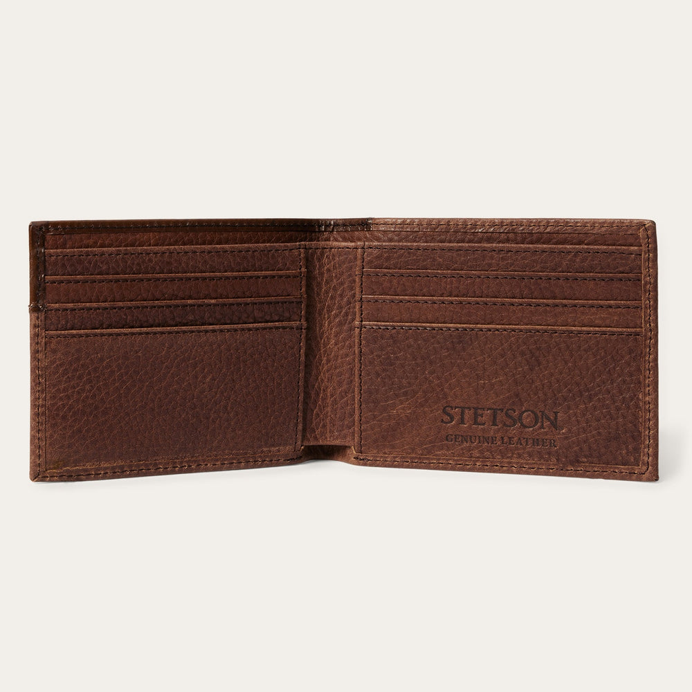 Steer Head Bi-Fold Wallet Brown | Stetson Men