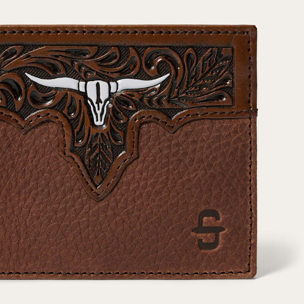 Steer Head Bi-Fold Wallet Brown | Stetson Men