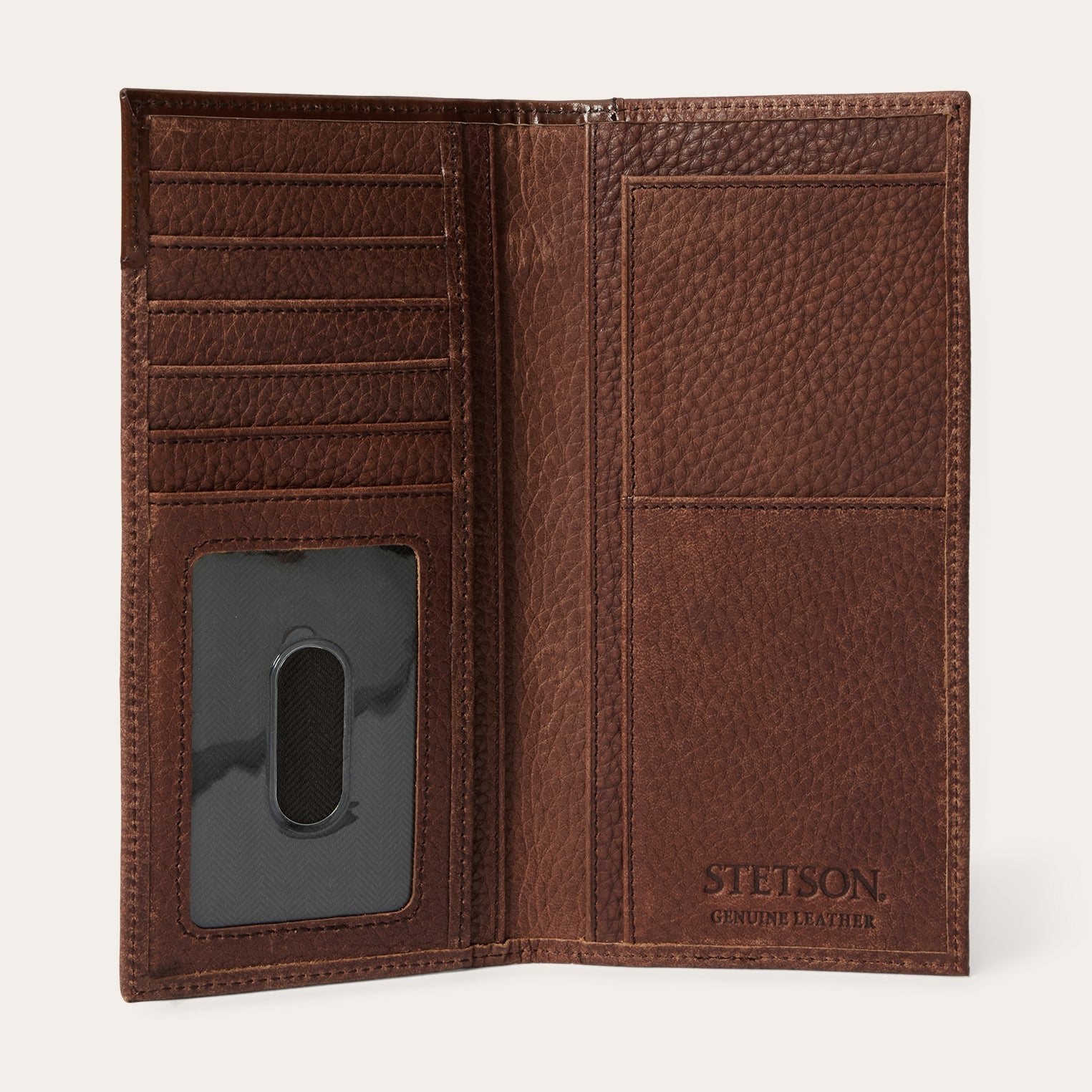 Steer Head Checkbook Brown | Stetson Men