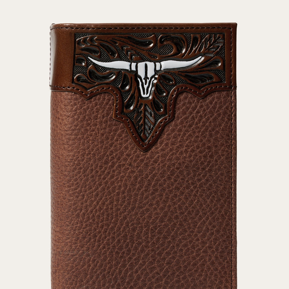 Steer Head Checkbook Brown | Stetson Men