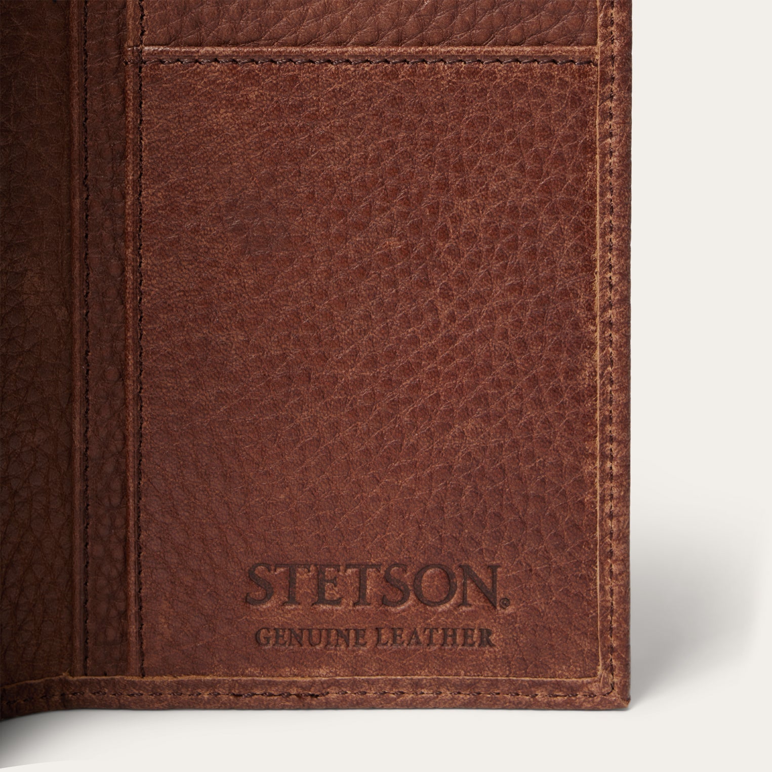 Steer Head Checkbook Brown | Stetson Men