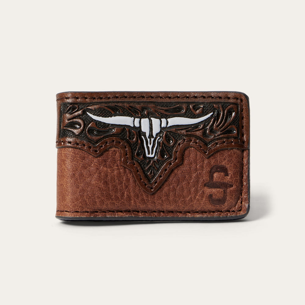 Steer Head Money Clip Brown | Stetson Men