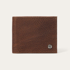Bison Leather Stetson Rivet Bi-Fold Wallet Hazelnut Bison | Stetson Men