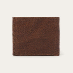 Bison Leather Stetson Rivet Bi-Fold Wallet Hazelnut Bison | Stetson Men