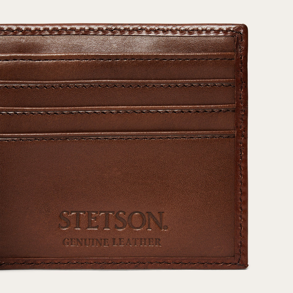 Tooled Bi-Fold Wallet Brown | Stetson Men