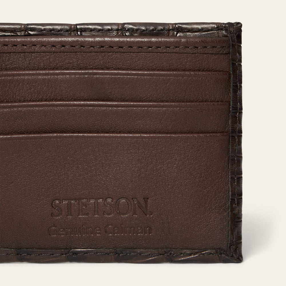 Caiman Bi-Fold Wallet Cigar Classic | Stetson Men